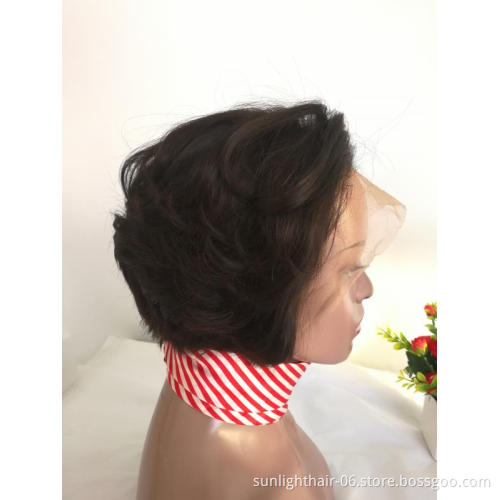 13x4 Short Human Hair Wigs Pixie Cut For Women Pre Plucked Bob Wig Remy Brazilian Glueless Lace Front Human Hair Wigs